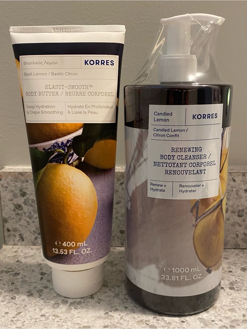Lemon Scented Korres Products